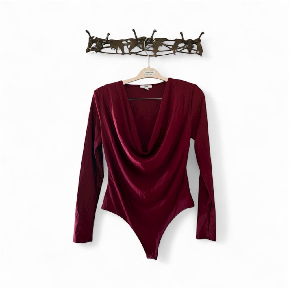 Bar III Cowl Neck Bodysuit